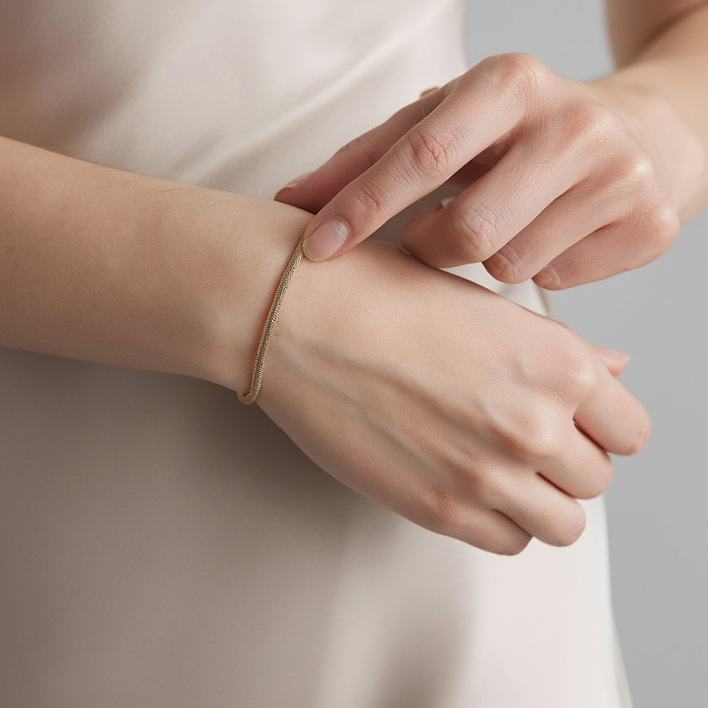 Pulsera de piel de serpiente