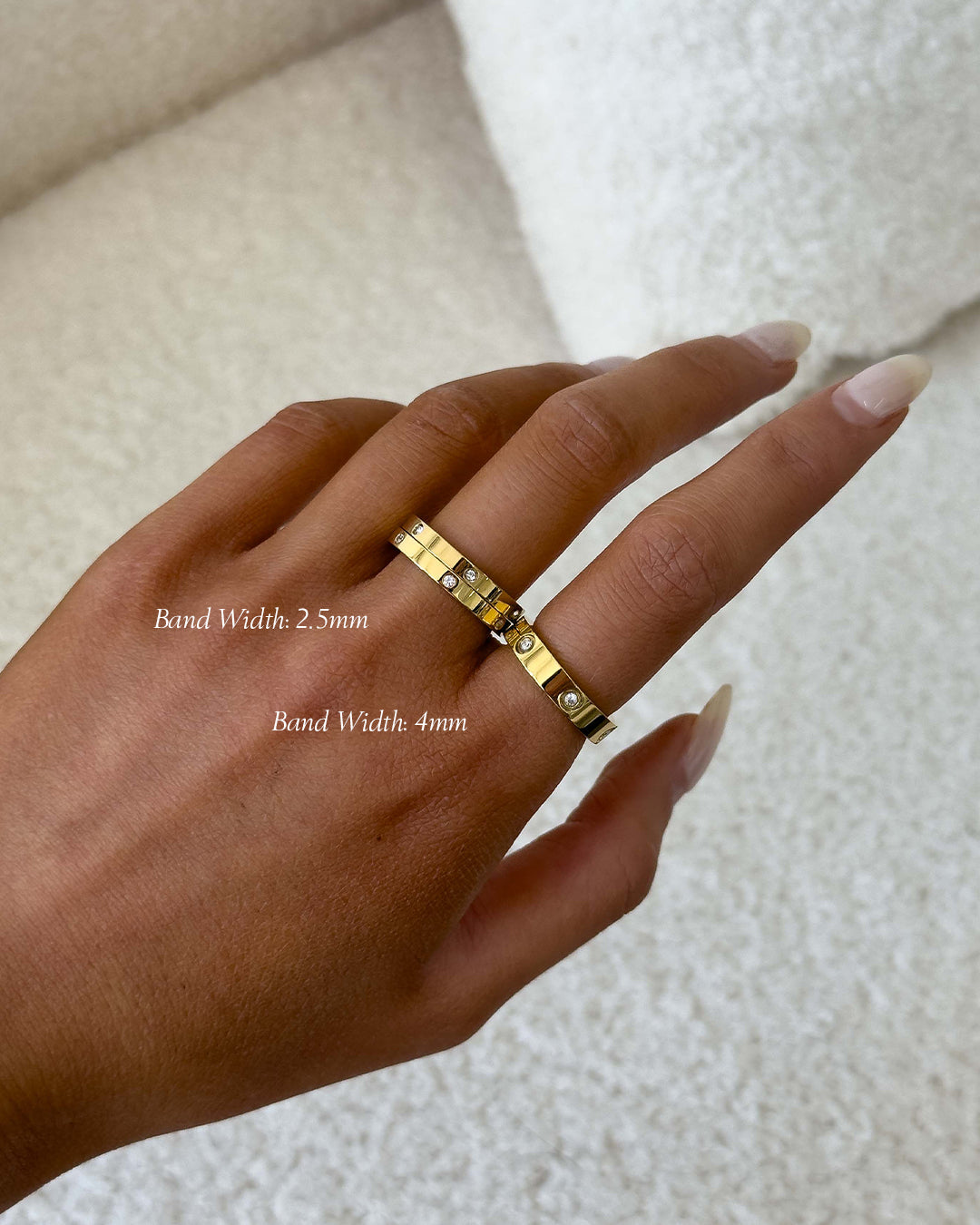 Blanca Ring Thin - Gold