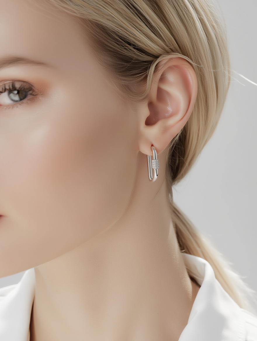 Auria Earrings – Silver