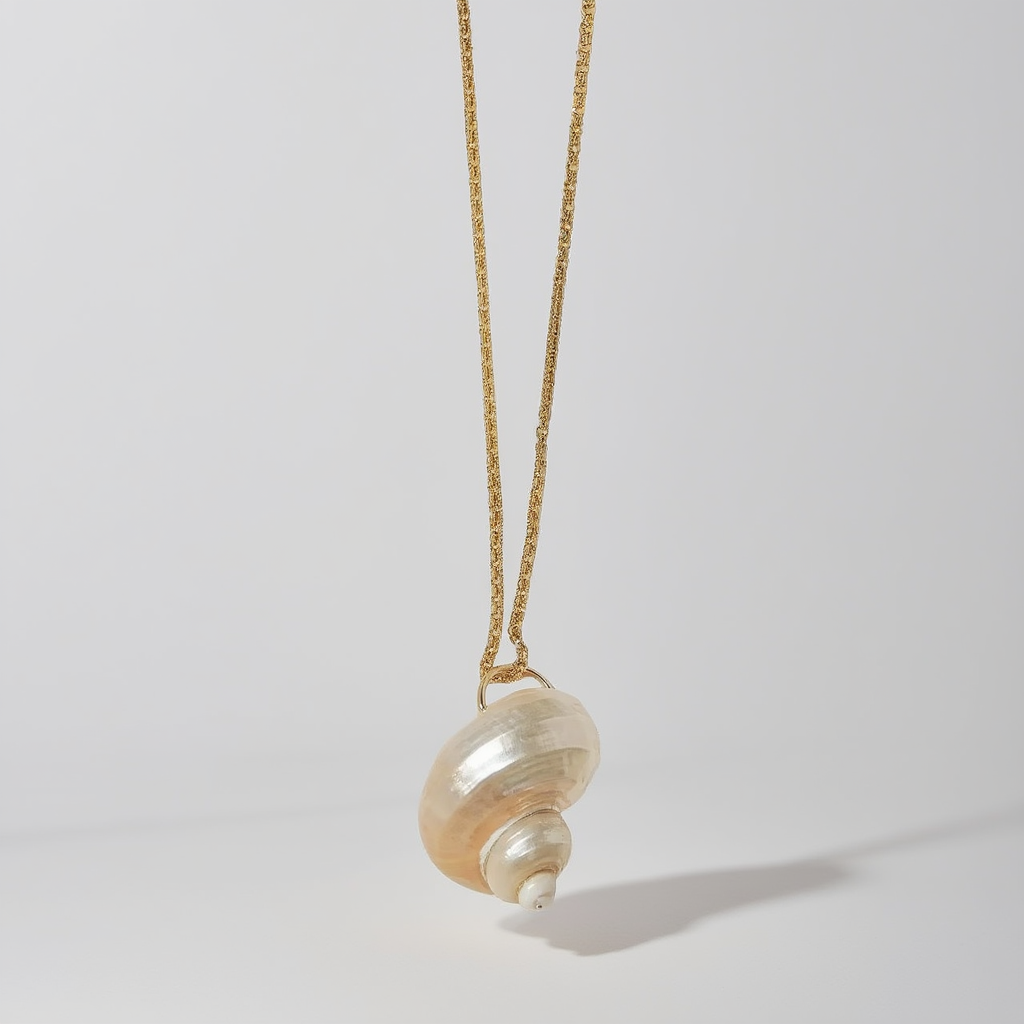 Collar de conchas naturales