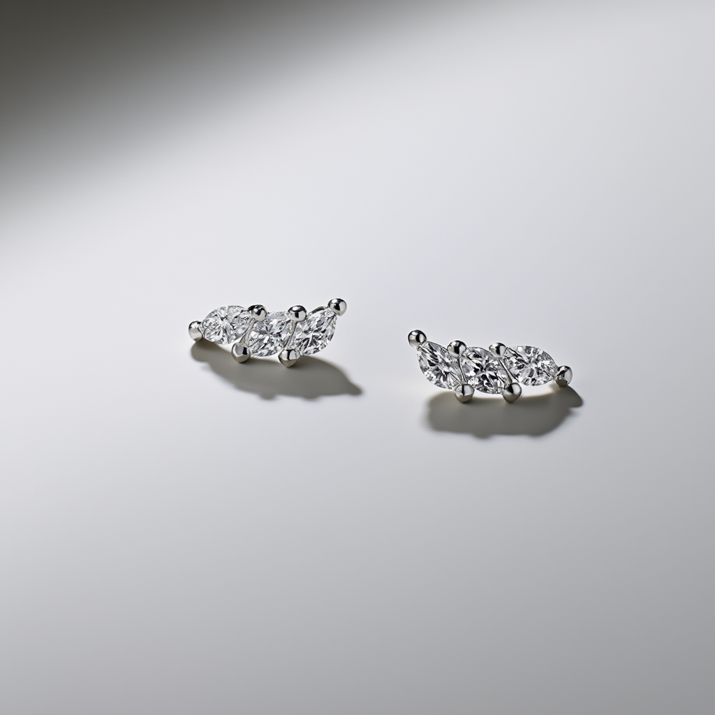 Pendientes Posie - Plata