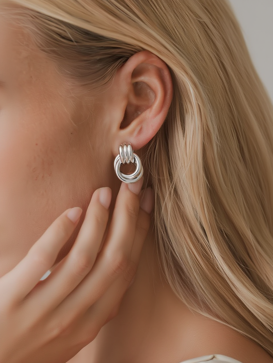 Jacquie Earrings Mini - Silver