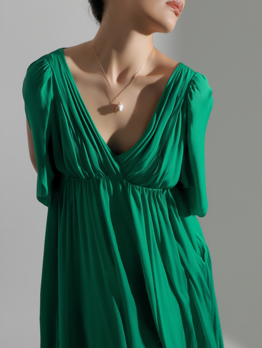 Collar de perlas barrocas con forma de helado