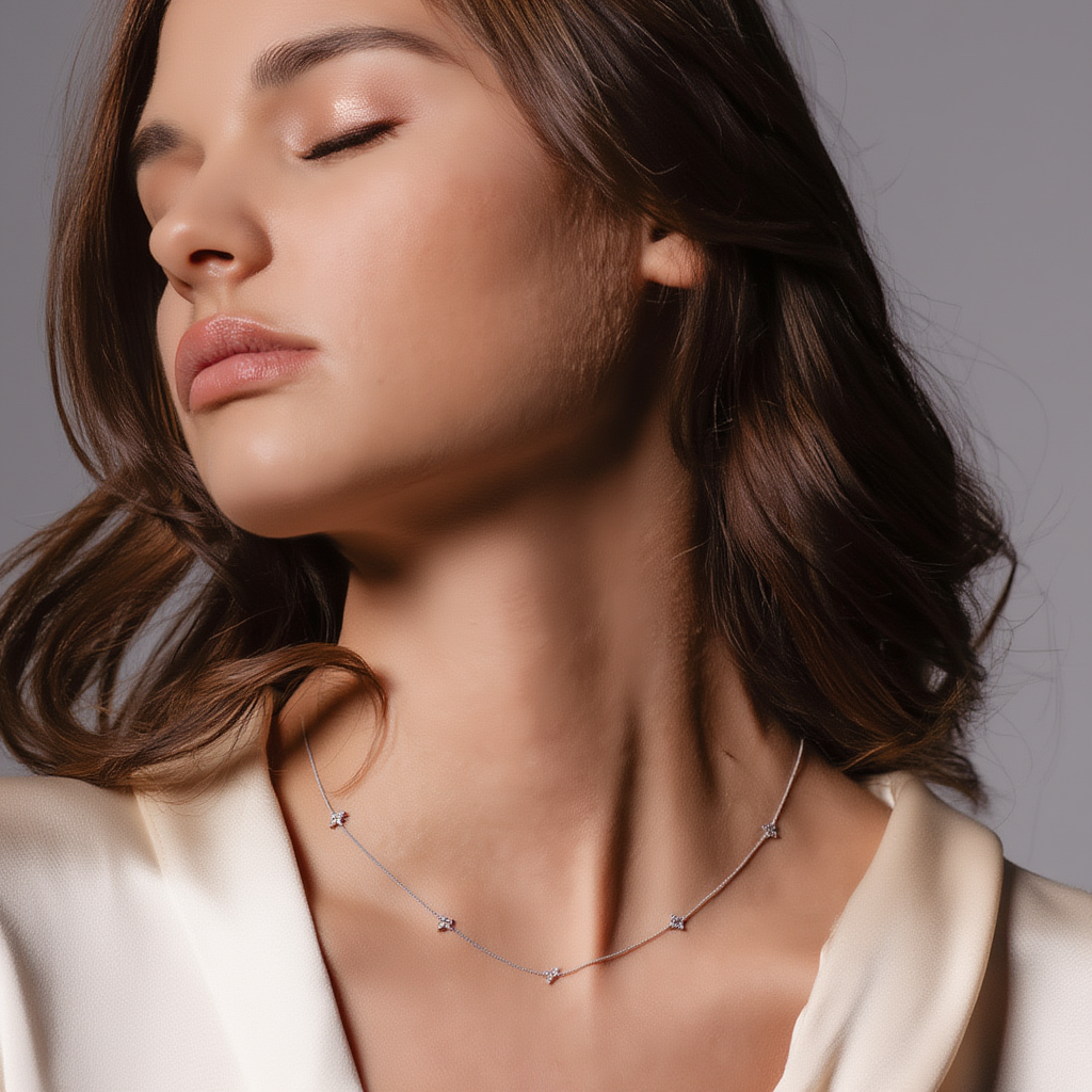 Loria Necklace Multi - Silver