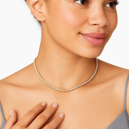 Abby Classic Tennis Necklace - AYUNA