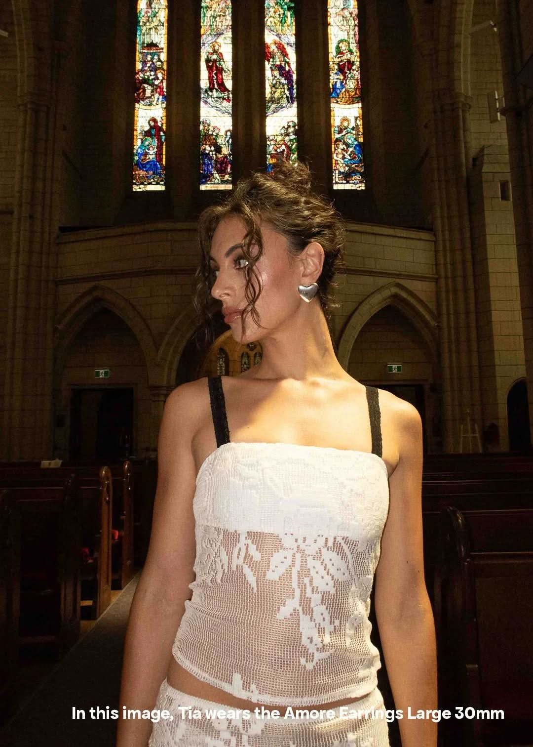 Amore Earrings - Silver - AYUNA