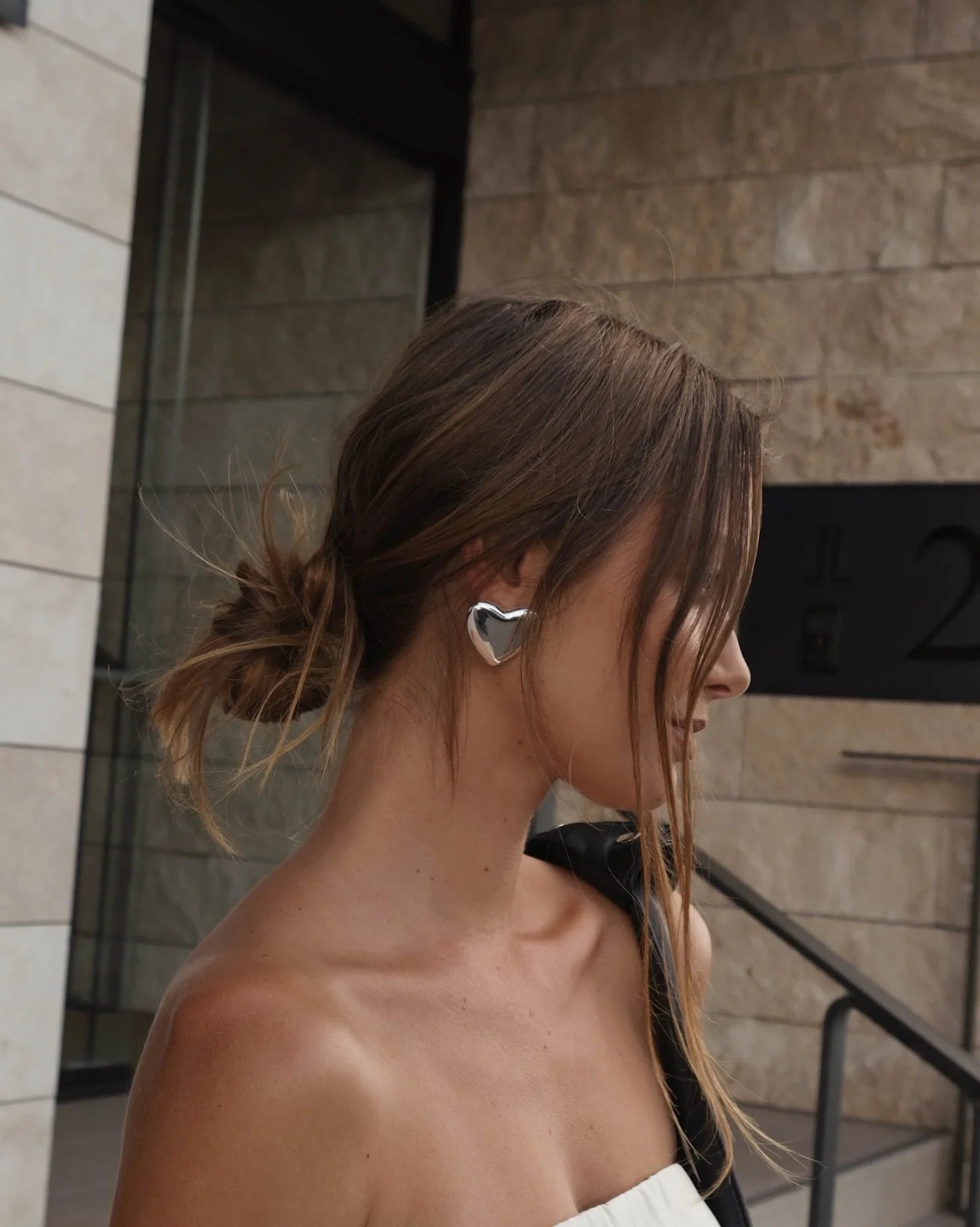 Amore Earrings - Silver - AYUNA