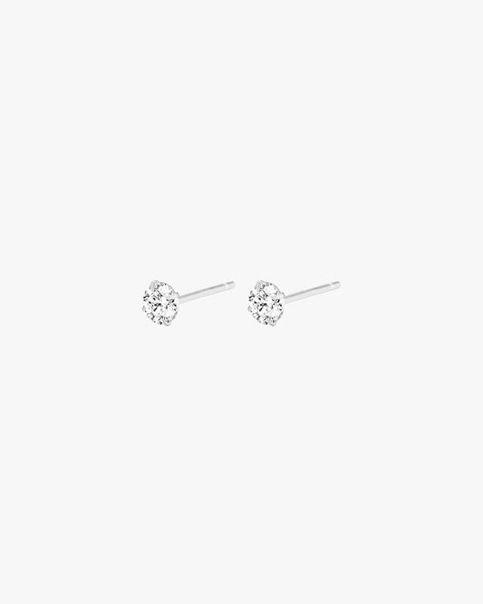 Aoi Studs (4 Sizes) - Silver - AYUNA