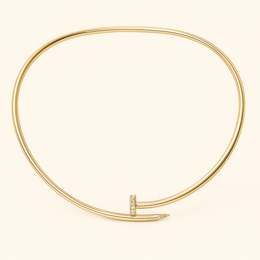 Astrid Nail Diamond Necklace - AYUNA