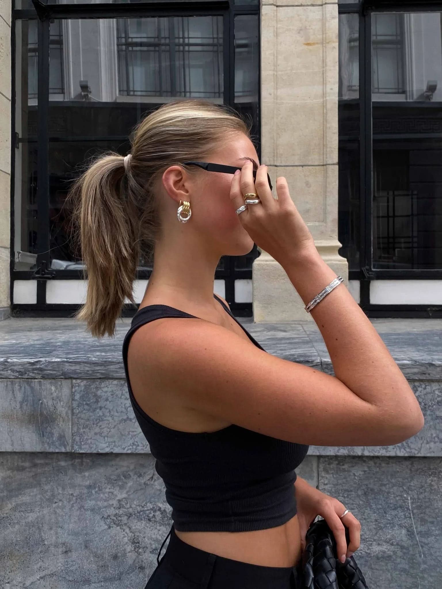 Avery Bangle - Silver - AYUNA