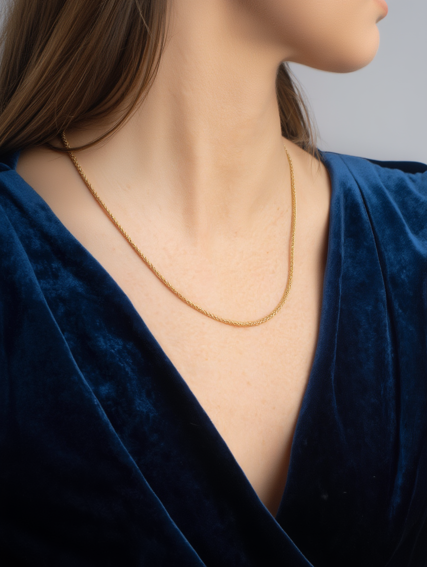 Rounded Box Chain Necklace