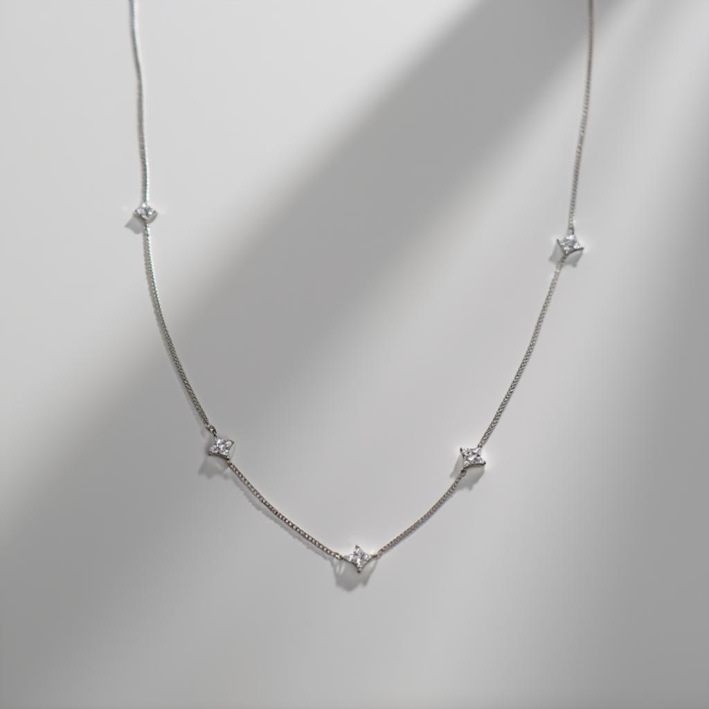 Loria Necklace Multi - Silver
