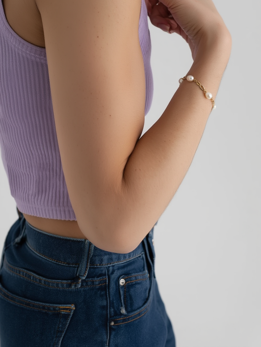 Pulsera de perlas naturales