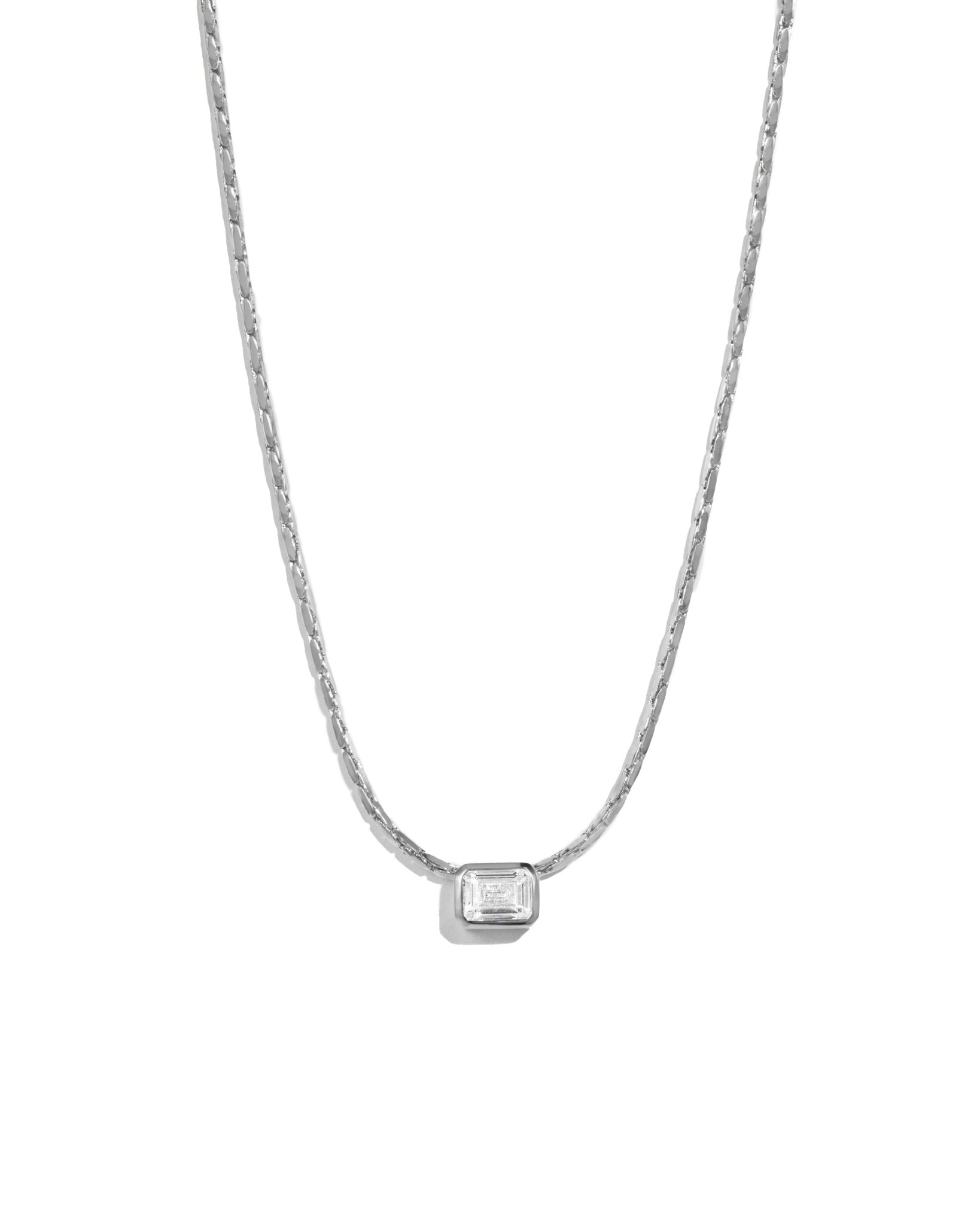 Baguette Bezel Statement Necklace - AYUNA