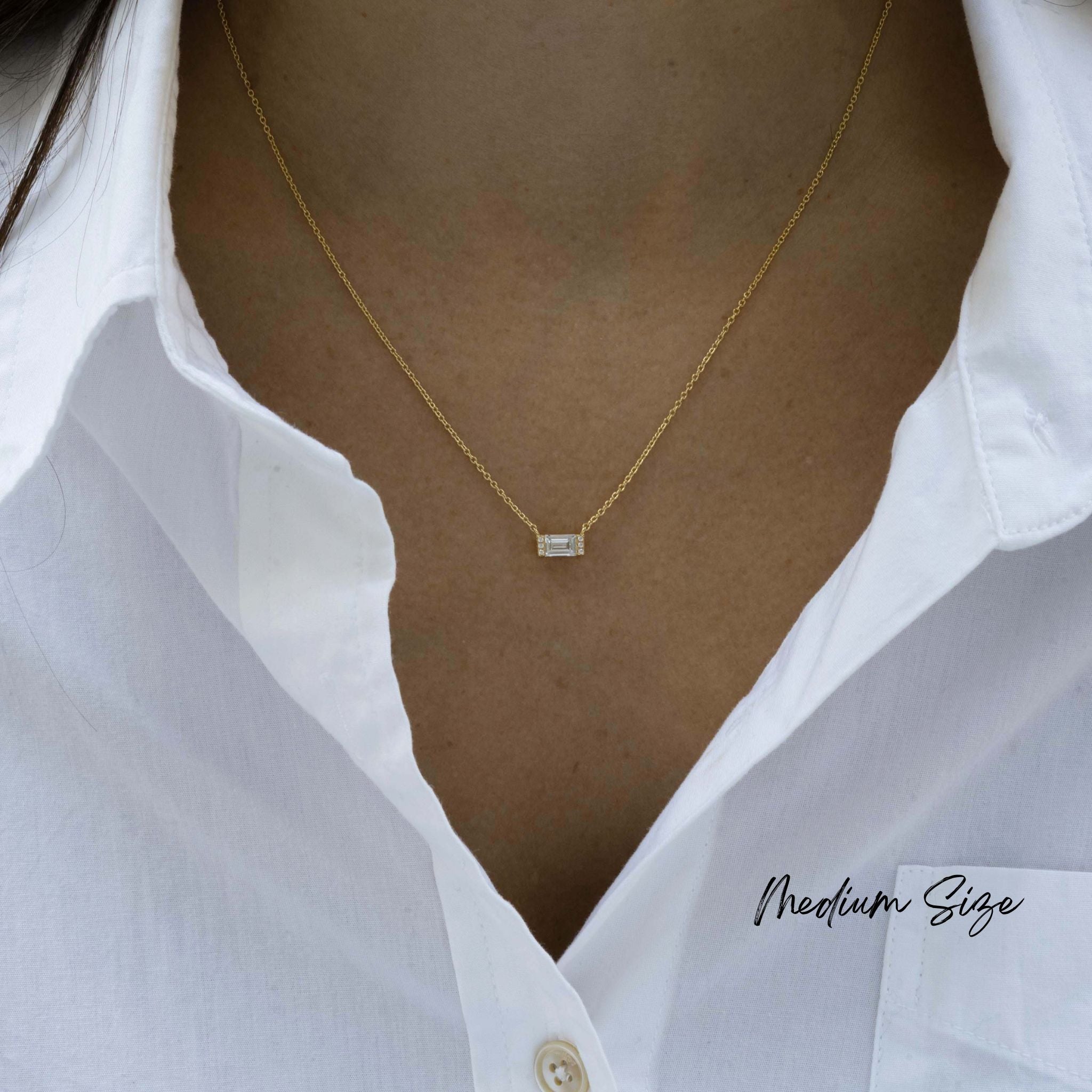 Baguette Necklace - AYUNA