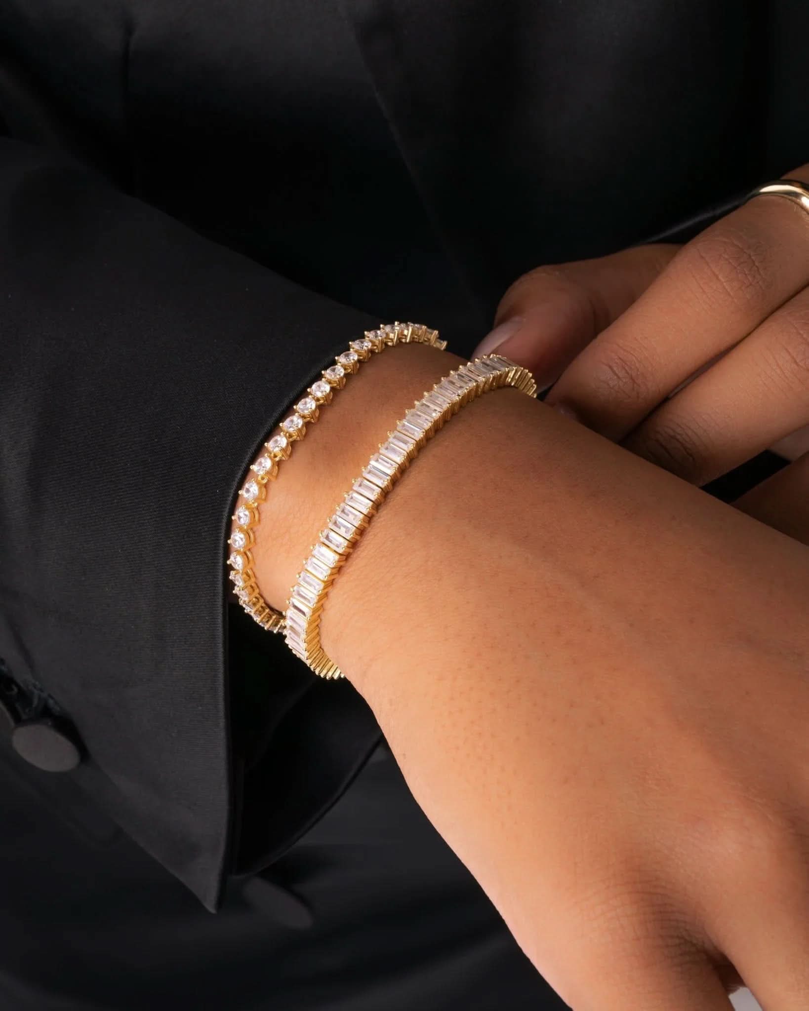 Baguette Tennis Bracelet - AYUNA