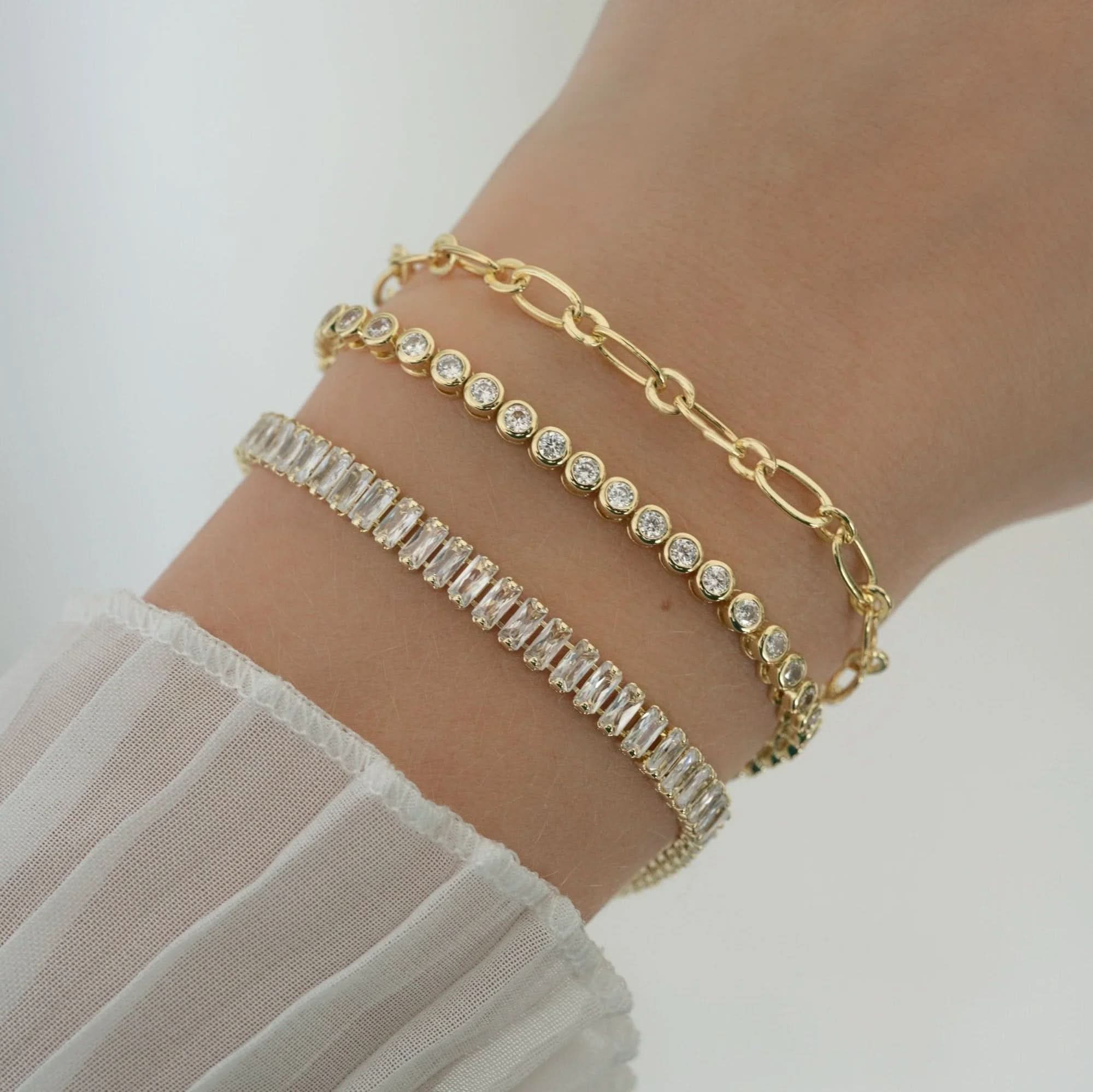 Baguette Tennis Bracelet - AYUNA