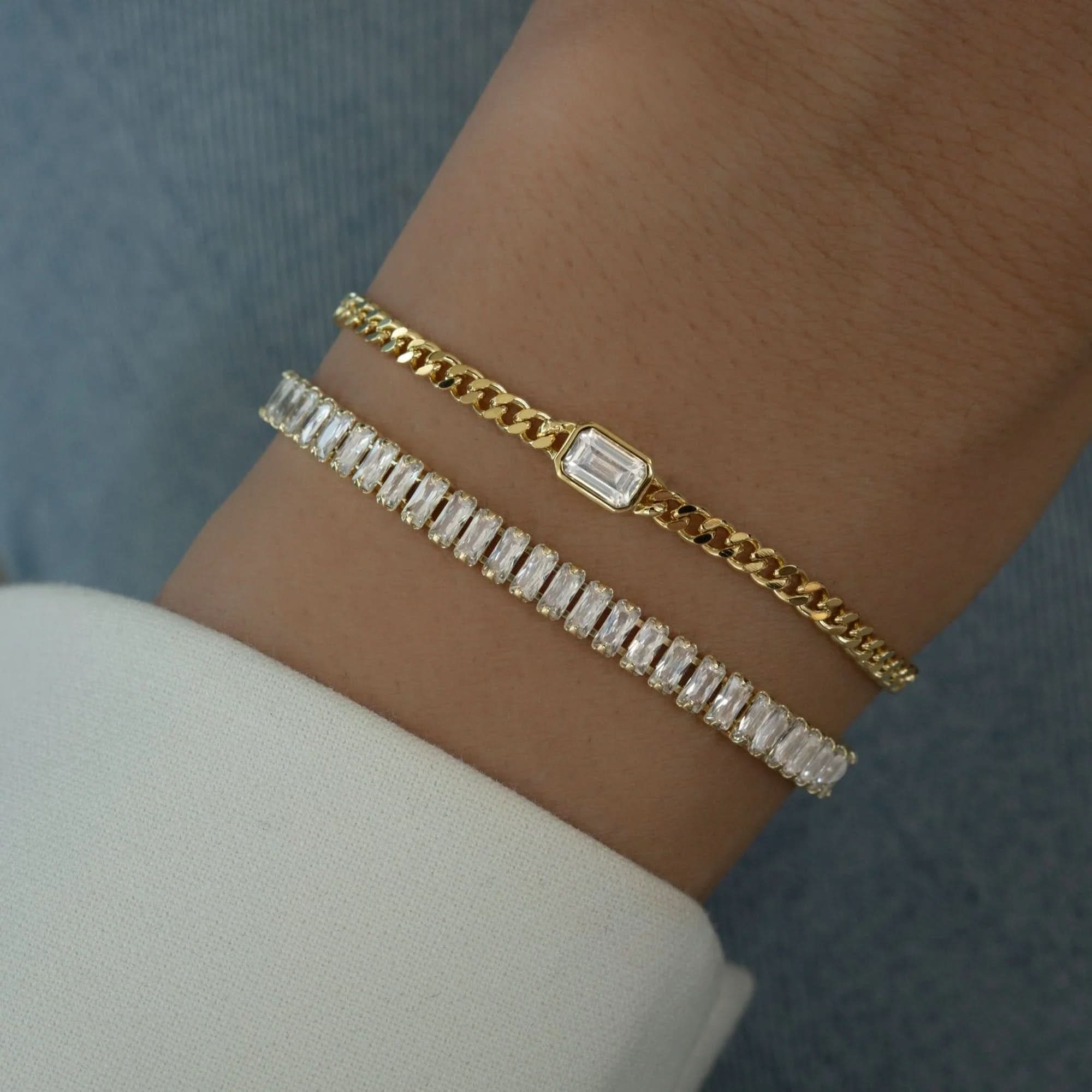 Baguette Tennis Bracelet - AYUNA