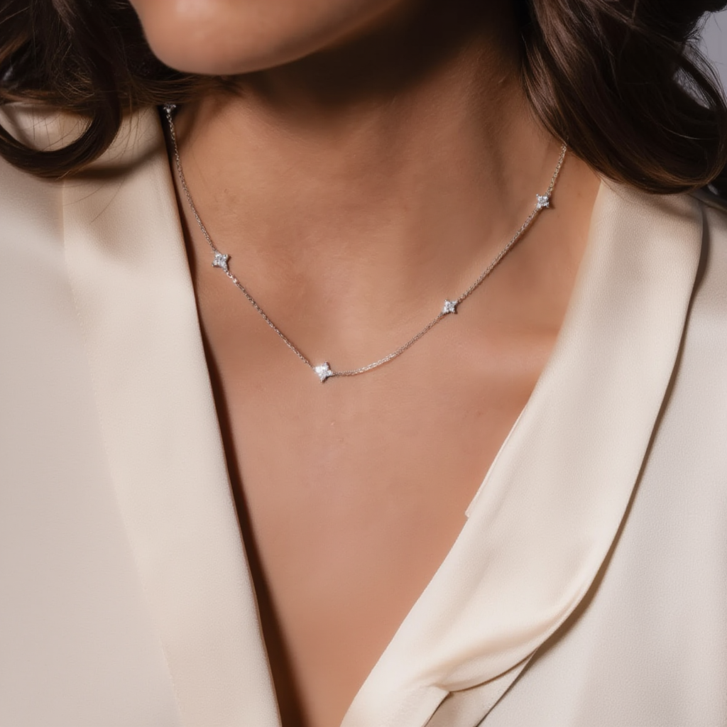 Loria Necklace Multi - Silver