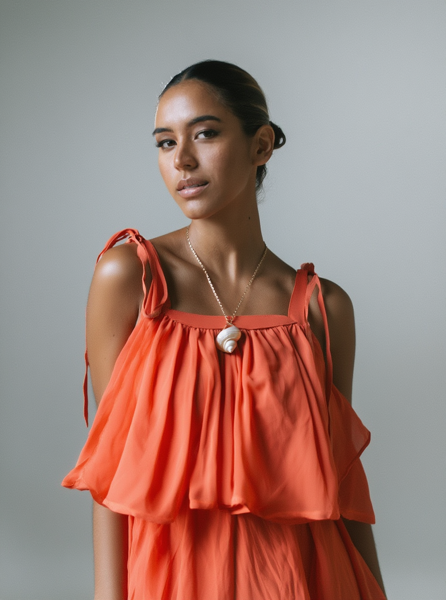 Collar de conchas naturales