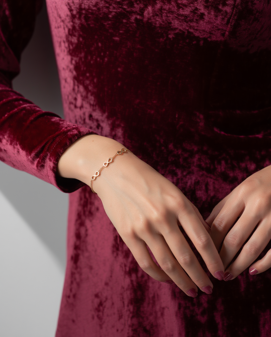 Infinity Sign Bracelet Anniversary Gift