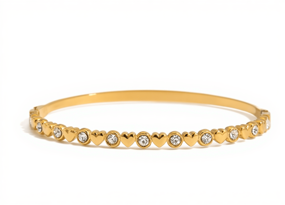 Bead & Bezel Tennis Bracelet - AYUNA