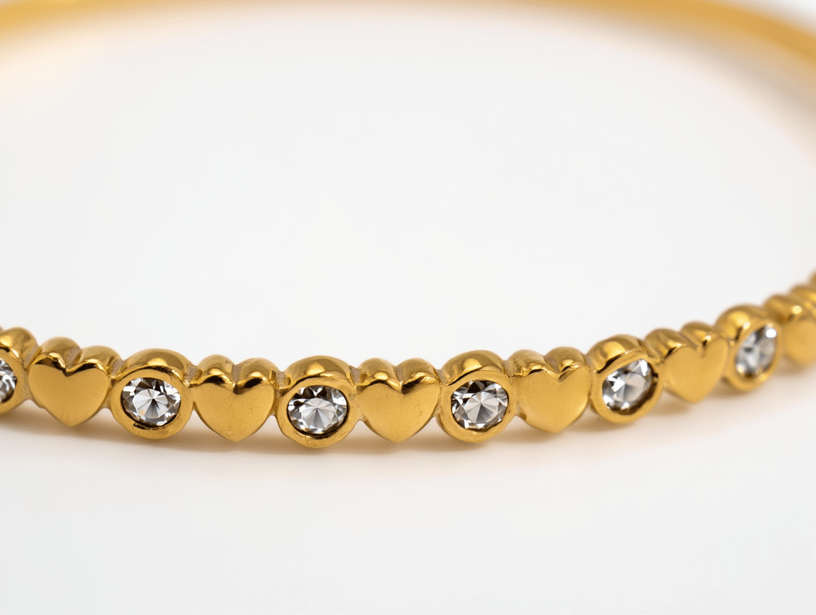 Bead & Bezel Tennis Bracelet - AYUNA