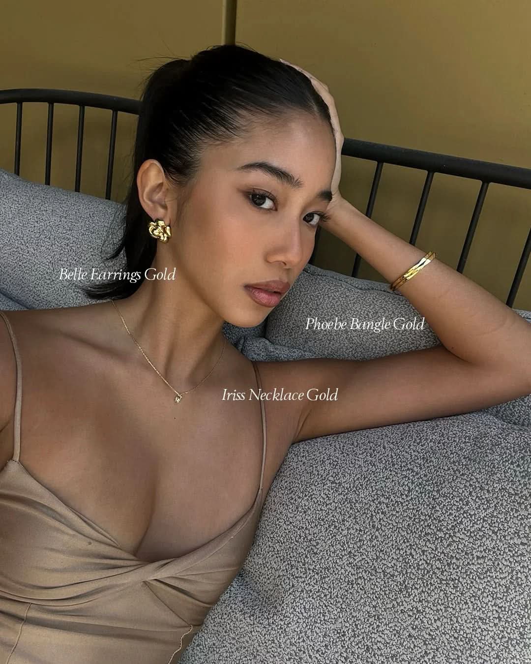 Belle Earrings - Gold - AYUNA