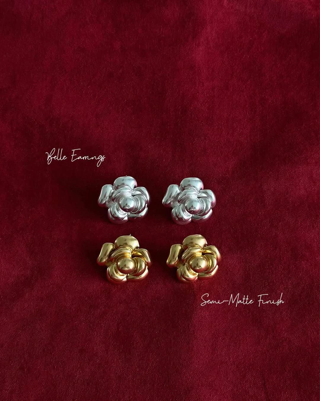 Belle Earrings - Silver - AYUNA