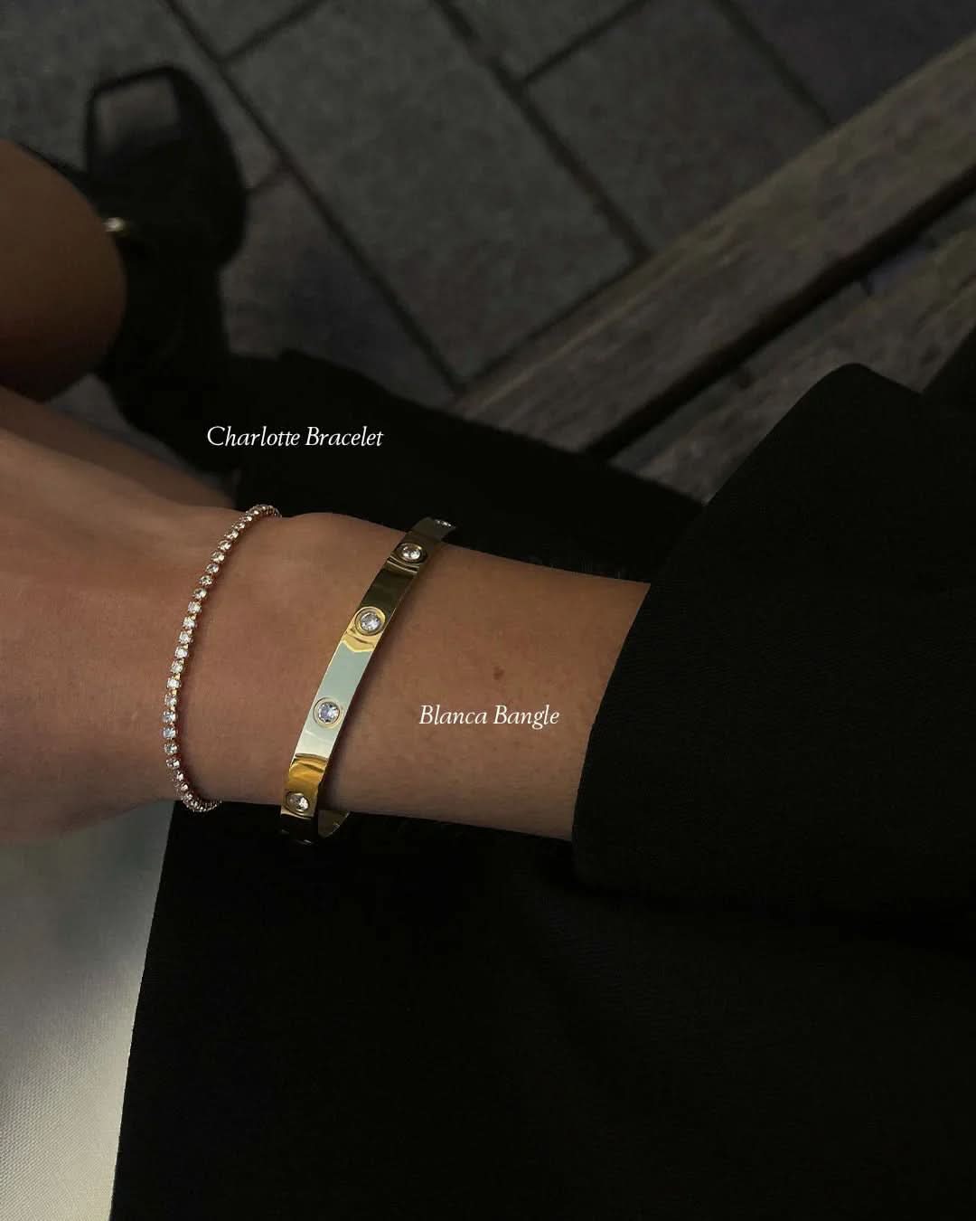 Blanca Bangle - Gold - AYUNA