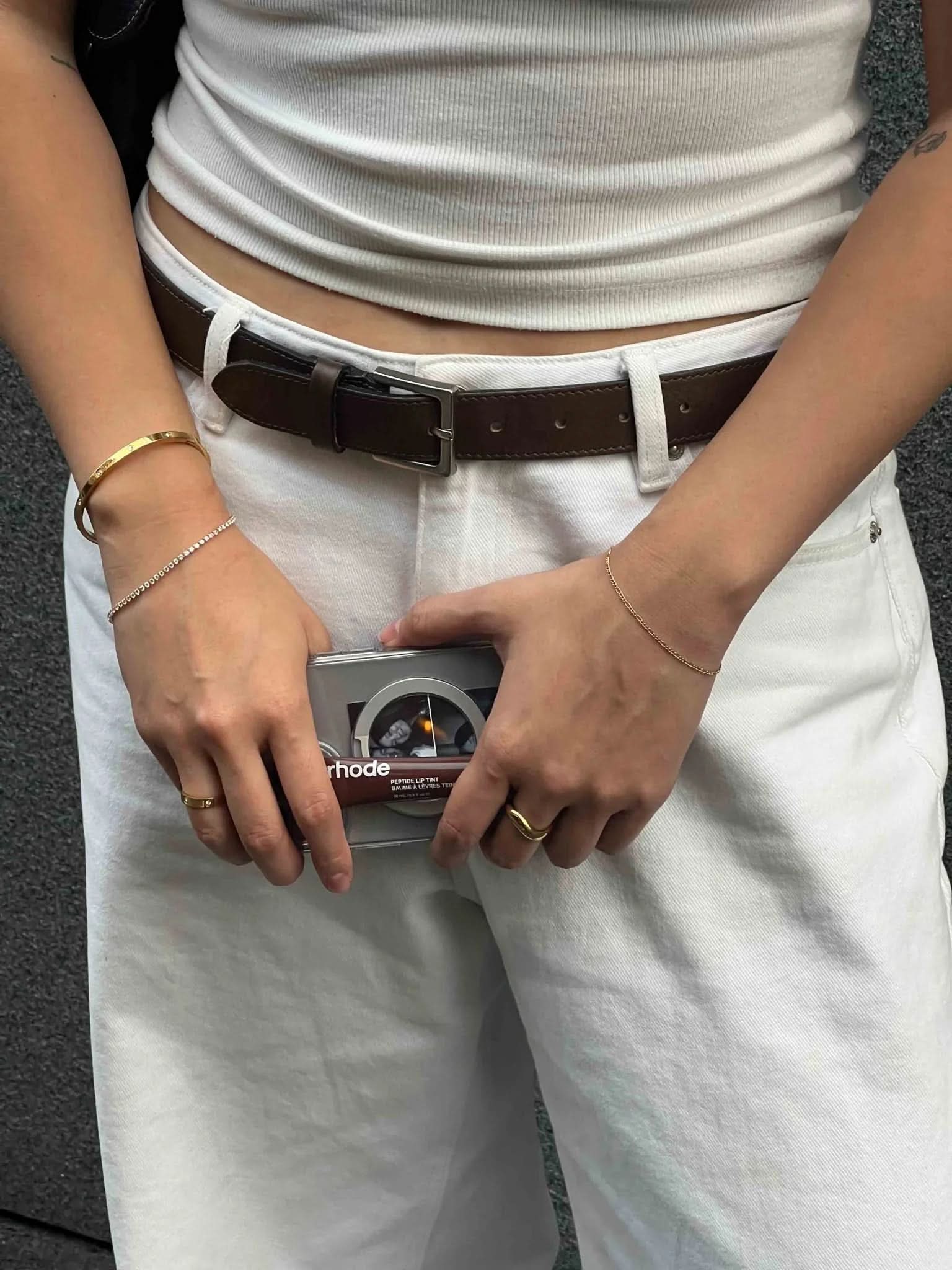 Blanca Bangle Thin Band - Gold - AYUNA