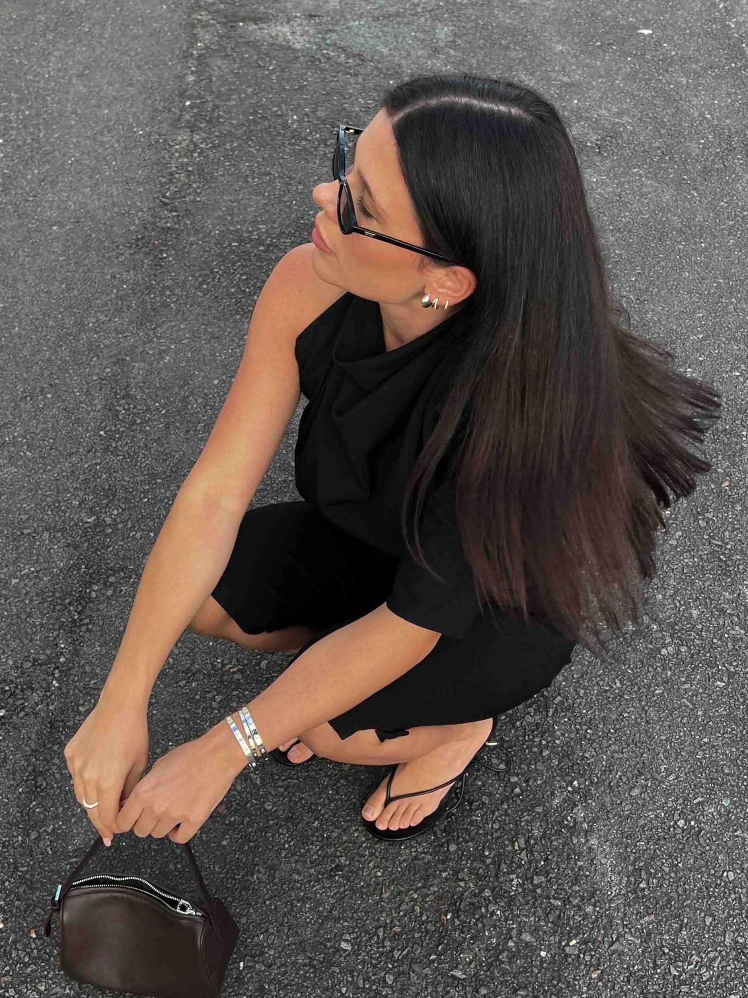 Blanca Bangle Thin Band - Silver - AYUNA