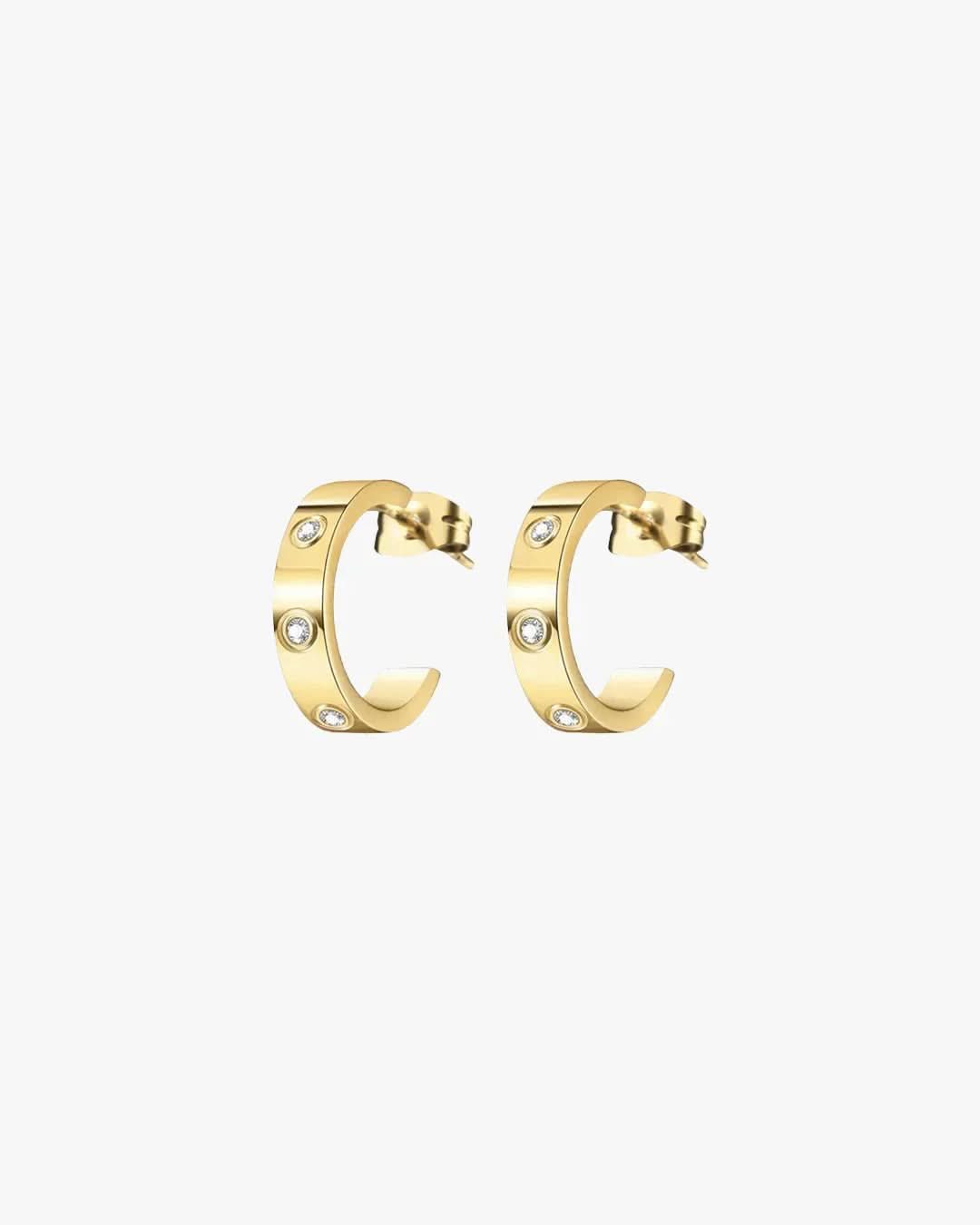 Blanca Hoops - Gold - AYUNA