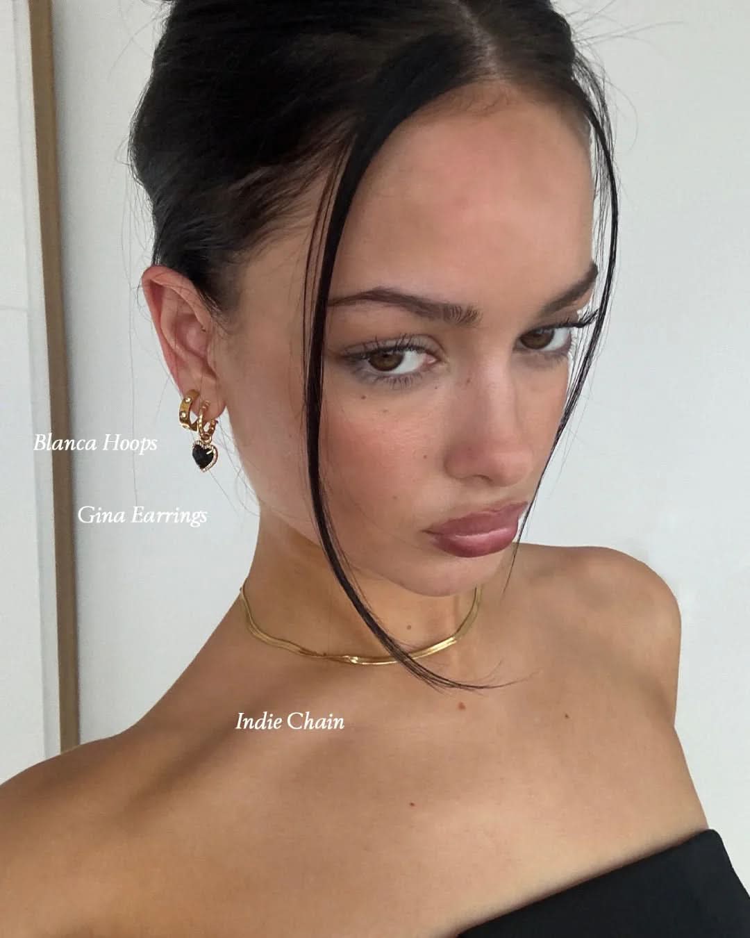 Blanca Hoops - Gold - AYUNA