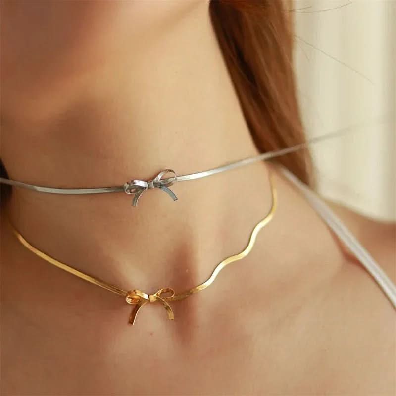 Bow Tie Flat Chain - AYUNA
