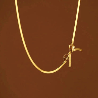 Bow Tie Flat Chain - AYUNA