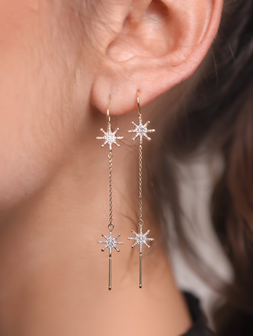 Dubble Star Earrings