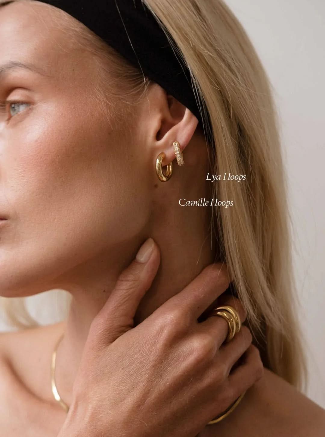 Camille Hoops - Gold - AYUNA