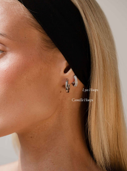 Camille Hoops - Silver - AYUNA