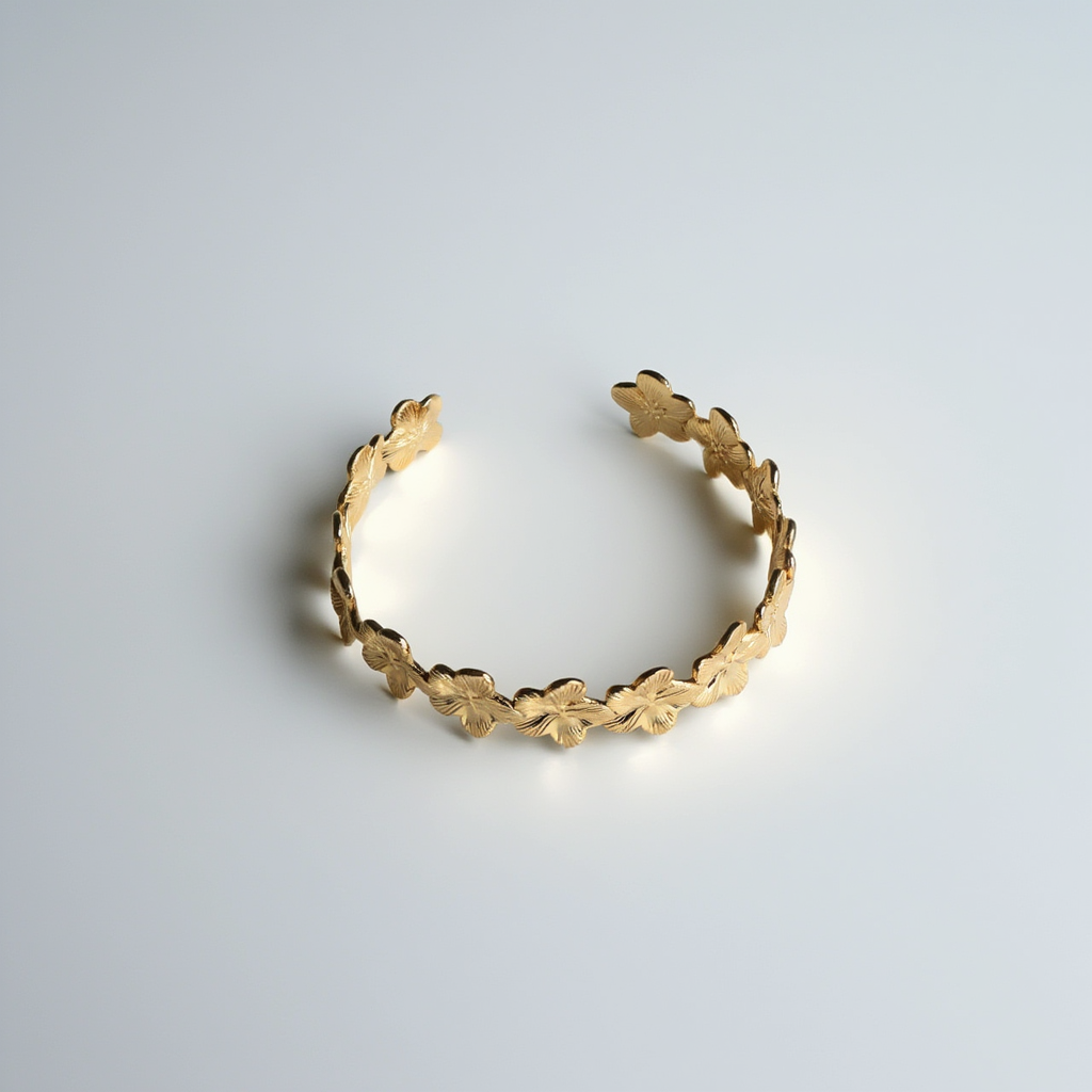 Flower Cuff Bracelet