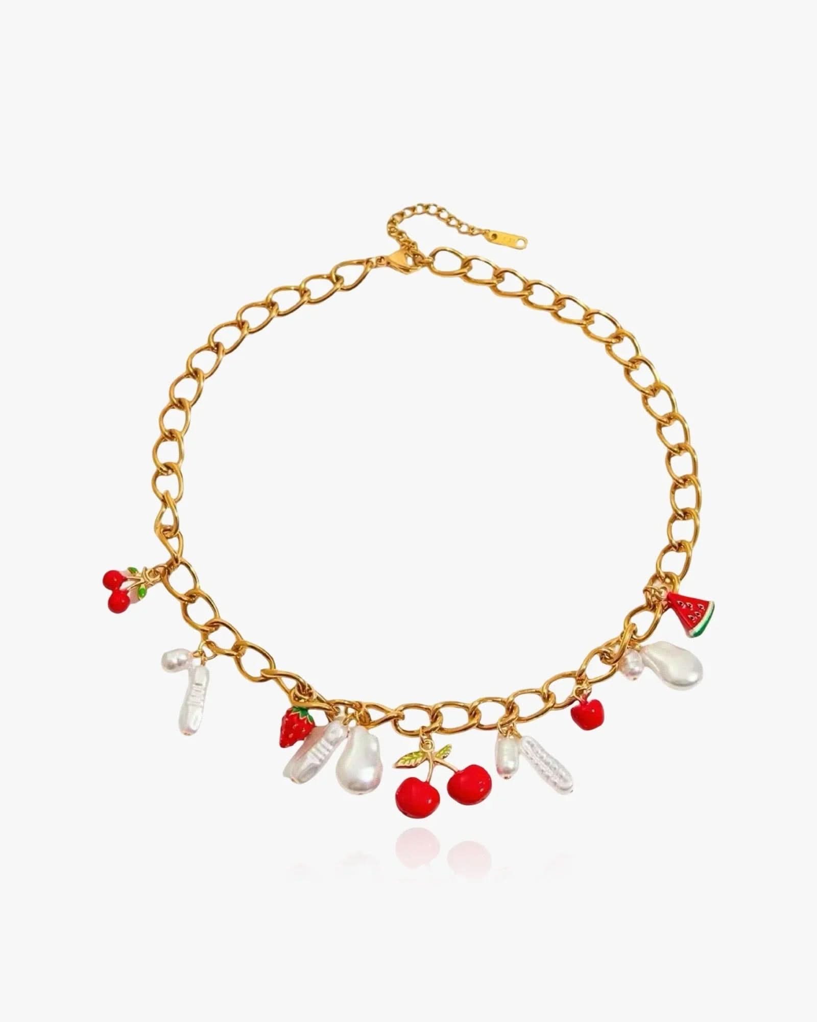 Cherry Charms Necklace - AYUNA