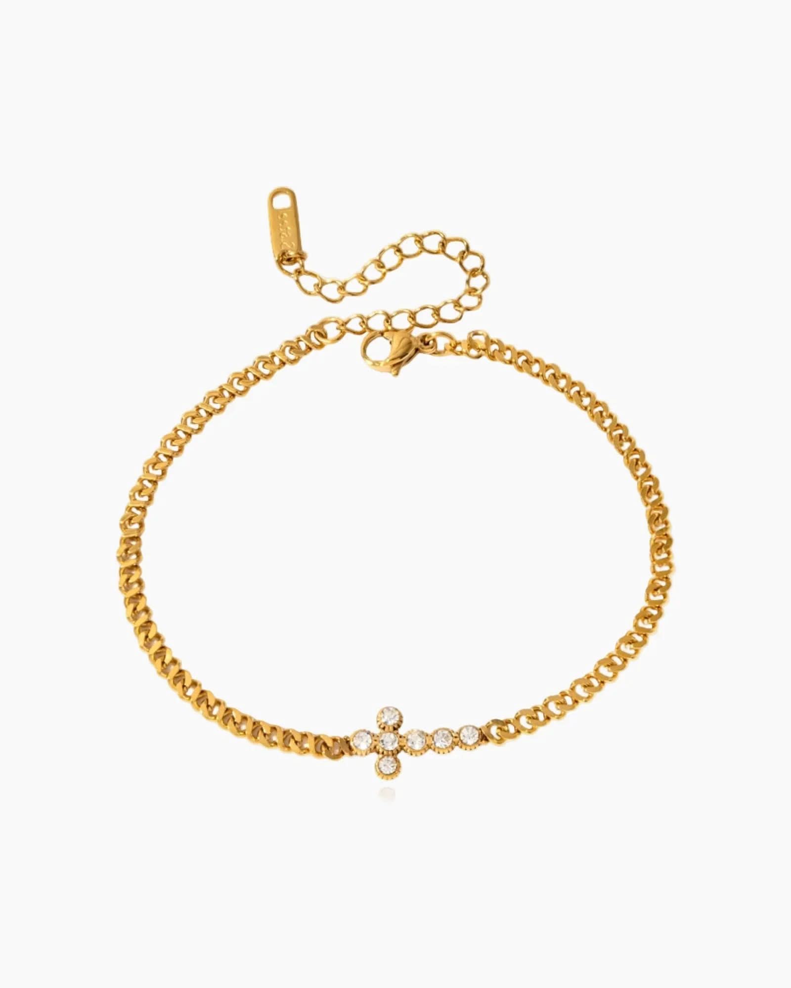 Crystal Cross Bracelet - AYUNA