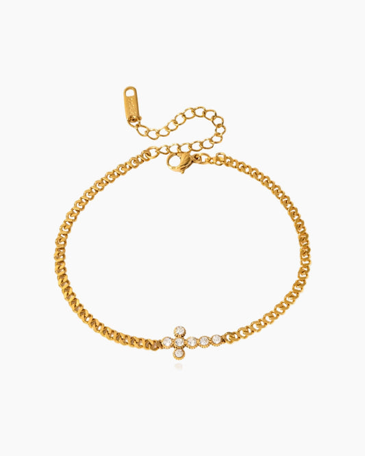 Crystal Cross Bracelet - AYUNA