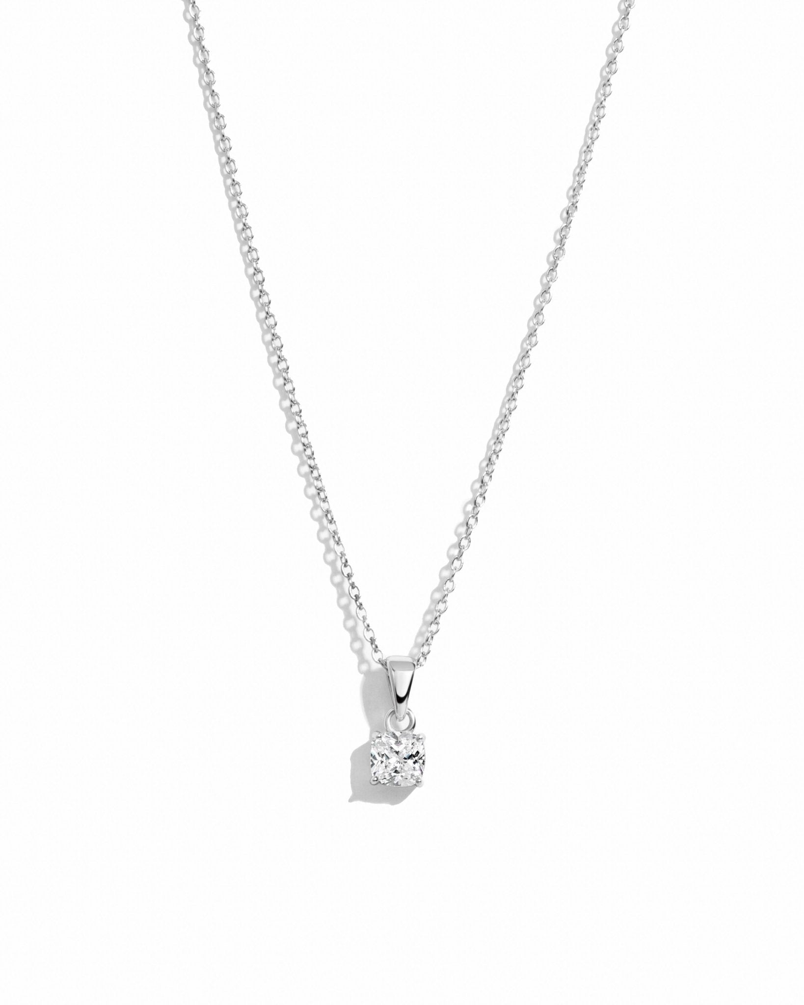 Cushion Diamond Necklace - AYUNA