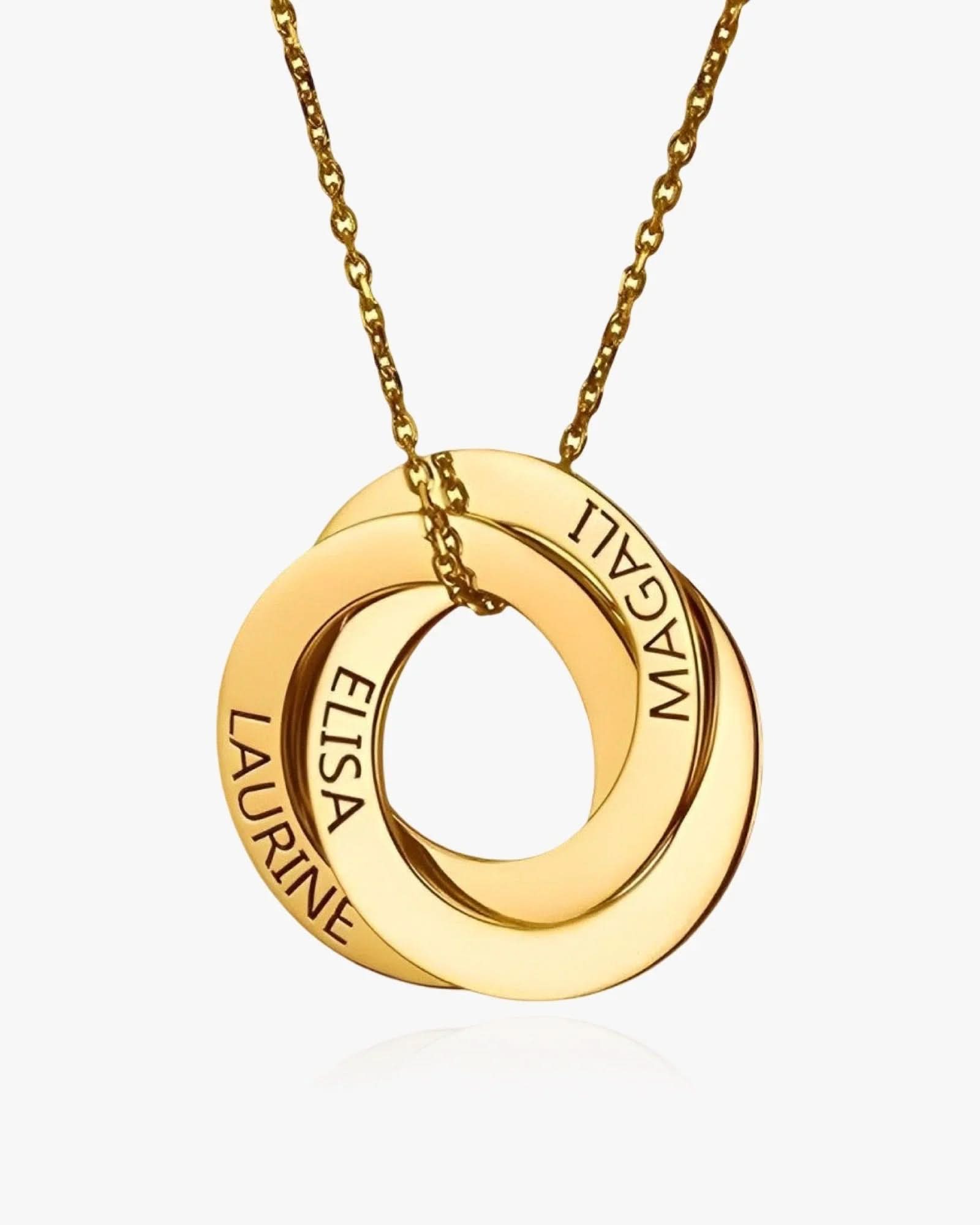 Custom Circles Gift Necklace Circles - AYUNA