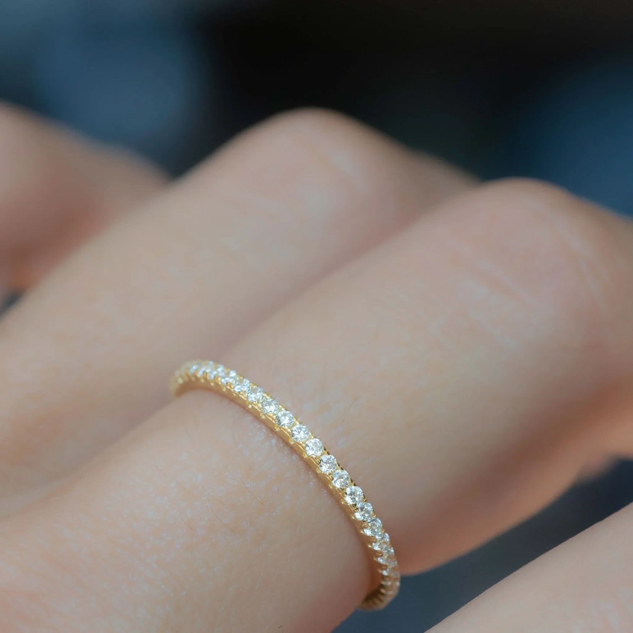 CZ Eternity Ring - AYUNA