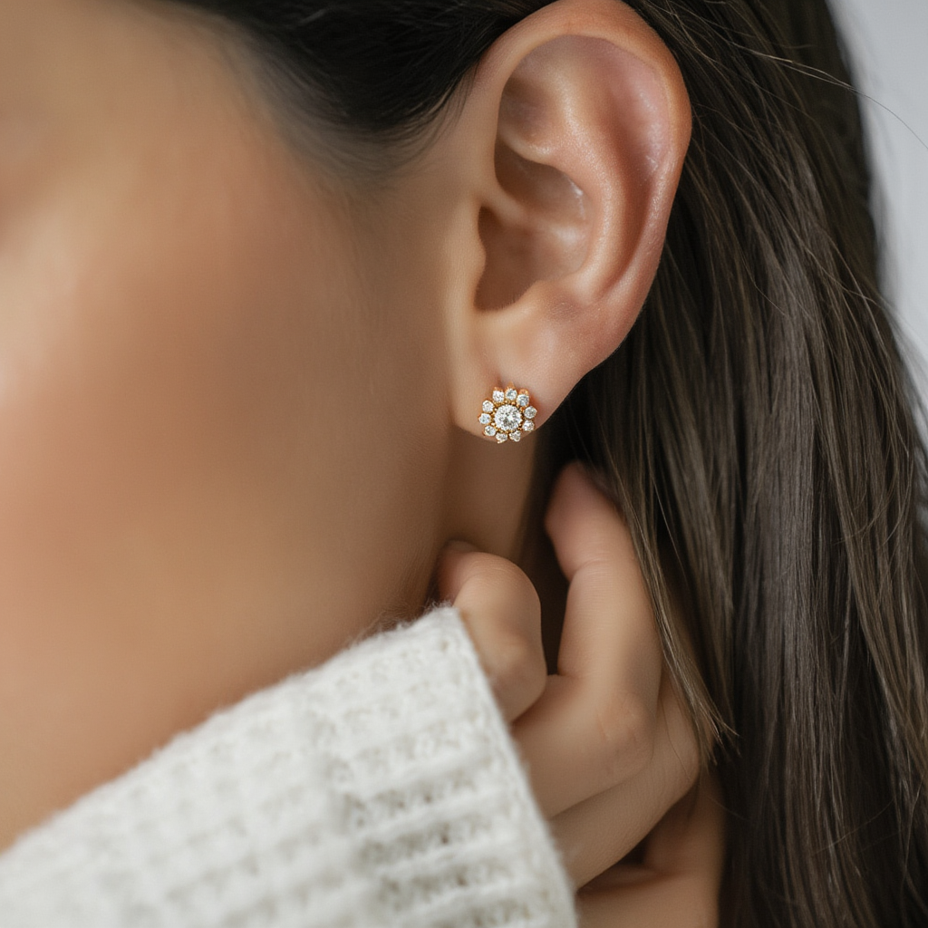Dainty Flower Studs