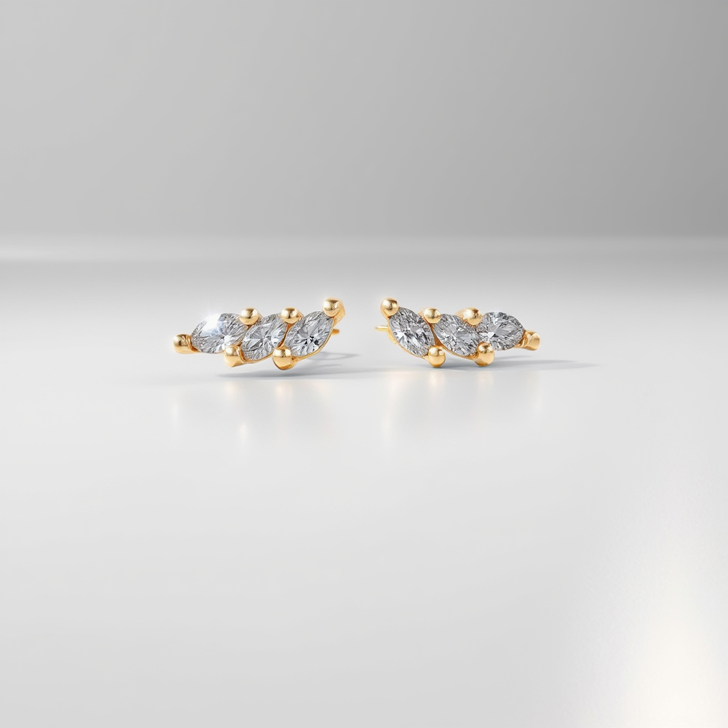 Posie Earrings - Gold