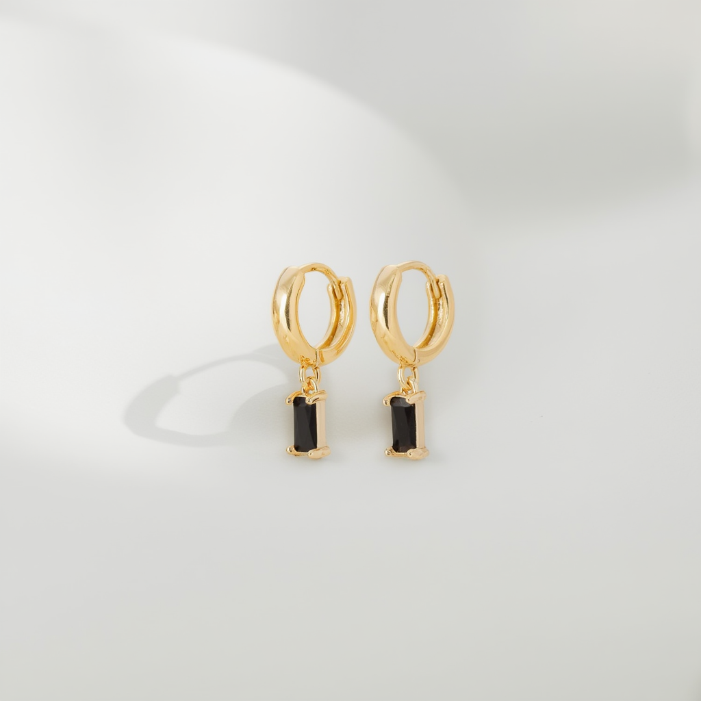 Pendientes Noctura – Ónix Negro