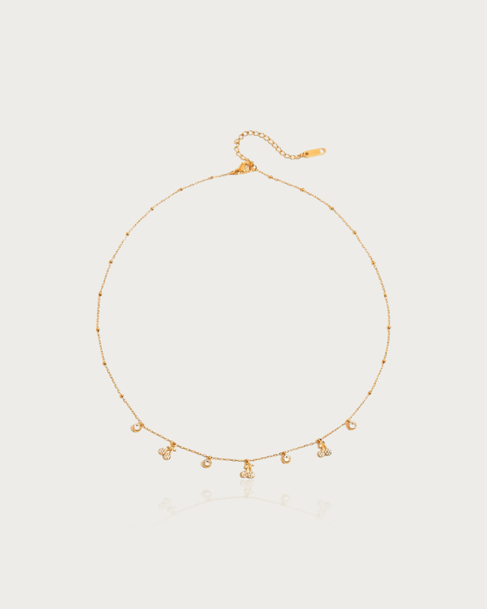 Dainty Cherry Charms Necklace - AYUNA